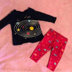 Carter’s girl’s space outfit